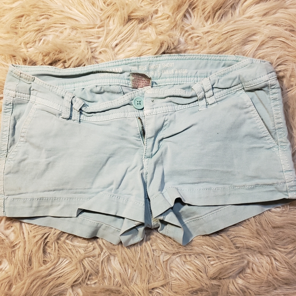 Light Blue Short Shorts